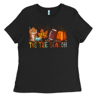 Black tis the season Ladies Tee - RacoonDesign