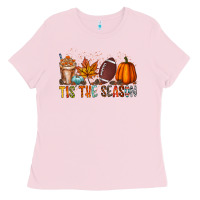 Bubblegum Pink tis the season Ladies Tee - RacoonDesign