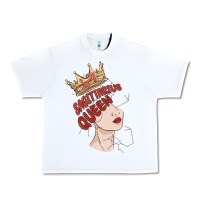 White sagittarius queen Urban Heavy Tee - MaliasSmallBusiness