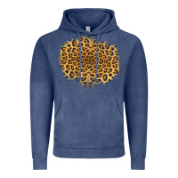 Vintage Denim leopard patch Vintage Hoodie - Jasminsmagicworld