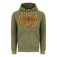 Vintage Olive leopard patch Vintage Hoodie - Jasminsmagicworld