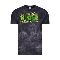 Cloud Black st.patrick's day nurse Vintage Tee - MaliasSmallBusiness