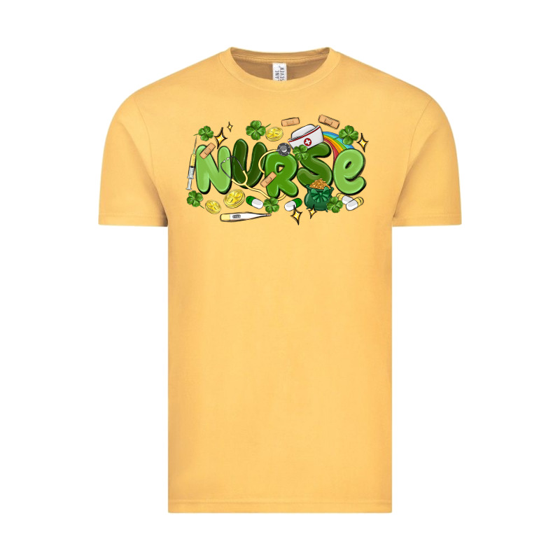St.patrick's Day Nurse Vintage Tee by MaliasSmallBusiness | Teevron