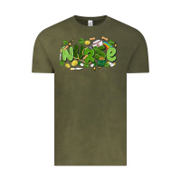 Vintage Olive st.patrick's day nurse Vintage Tee - MaliasSmallBusiness