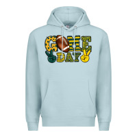 Blue Mist Game day yellow and green team color Premium Hoodie - HowdyJamesFarm