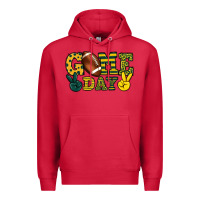 Cardinal Game day yellow and green team color Premium Hoodie - HowdyJamesFarm
