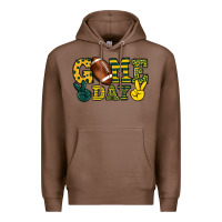 Chestnut Game day yellow and green team color Premium Hoodie - HowdyJamesFarm