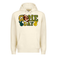 Sandshell Game day yellow and green team color Premium Hoodie - HowdyJamesFarm