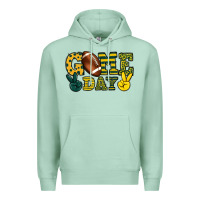 Seafoam Game day yellow and green team color Premium Hoodie - HowdyJamesFarm