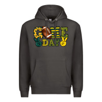 Smoke Game day yellow and green team color Premium Hoodie - HowdyJamesFarm