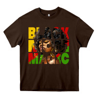 Chocolate Brown black mom magic juneteenth Heavy Core Tee - HRA Design Shop