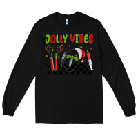 Black jolly vibes Long Sleeve Tee - MaliasSmallBusiness