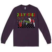 Plum jolly vibes Long Sleeve Tee - MaliasSmallBusiness