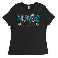 Black Nurse life Ladies Tee - CowhideDigitalArt