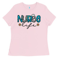 Bubblegum Pink Nurse life Ladies Tee - CowhideDigitalArt