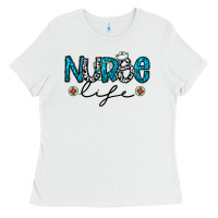 White Nurse life Ladies Tee - CowhideDigitalArt