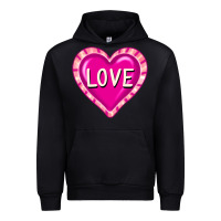 Black valentine's day hearts Urban Hoodie - FaDigitalArtStudio