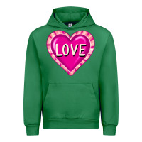 Emerald valentine's day hearts Urban Hoodie - FaDigitalArtStudio