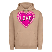 Pigment Burro valentine's day hearts Urban Hoodie - FaDigitalArtStudio