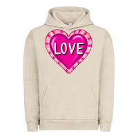 Pigment French Oak valentine's day hearts Urban Hoodie - FaDigitalArtStudio
