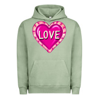 Pigment Oil Green valentine's day hearts Urban Hoodie - FaDigitalArtStudio