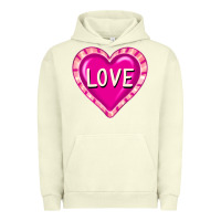 Pigment Pistachio valentine's day hearts Urban Hoodie - FaDigitalArtStudio