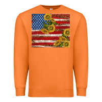 Carrot American flag sunflowers with leopard Premium Sweatshirt - TumblerDesignByShophia