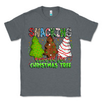 Charcoal Heather Snacking Around The Christmas Tree Classic Tee - CowhideDigitalArt