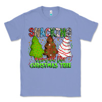 Colony Blue Snacking Around The Christmas Tree Classic Tee - CowhideDigitalArt