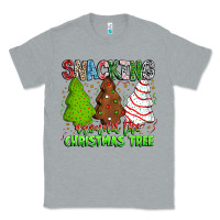 Heather Grey Snacking Around The Christmas Tree Classic Tee - CowhideDigitalArt