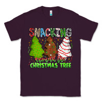 Plum Snacking Around The Christmas Tree Classic Tee - CowhideDigitalArt