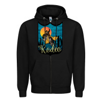 Black Rodeo Name Tag Zipper Hoodie - Bettercallsaul