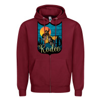 Burgundy Rodeo Name Tag Zipper Hoodie - Bettercallsaul
