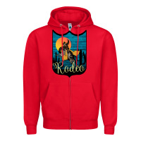 Red Rodeo Name Tag Zipper Hoodie - Bettercallsaul