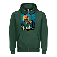Sports Green Rodeo Name Tag Zipper Hoodie - Bettercallsaul