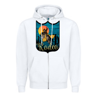 White Rodeo Name Tag Zipper Hoodie - Bettercallsaul