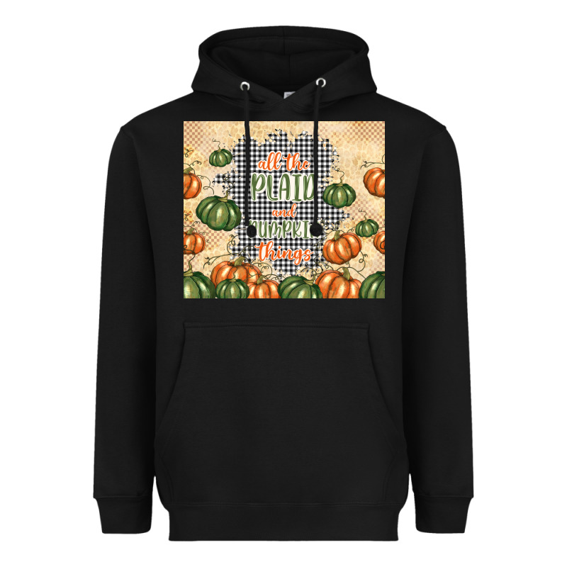 All The Plaid And Pumpkin Things Heavyweight Hoodie by TumblerDesignByShophia | Teevron