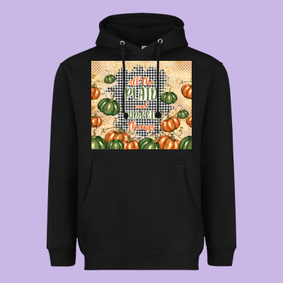 All The Plaid And Pumpkin Things Heavyweight Hoodie Designed By Tumblerdesignbyshophia