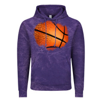 Cloud Purple leopard basketball patch Vintage Hoodie - Jasminsmagicworld