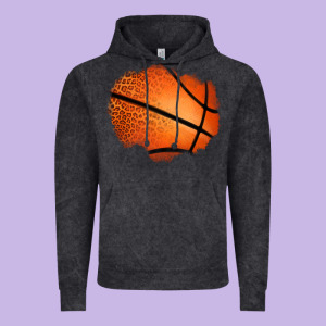Leopard Basketball Patch Vintage Hoodie Designed By Jasminsmagicworld