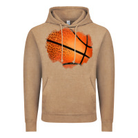 Vintage Coffee leopard basketball patch Vintage Hoodie - Jasminsmagicworld