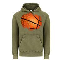 Vintage Olive leopard basketball patch Vintage Hoodie - Jasminsmagicworld