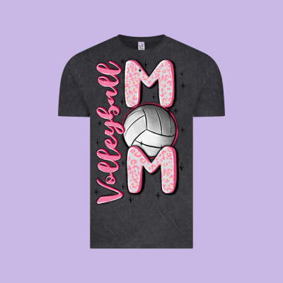 Volleyball Mom Vintage Tee Designed By Maliassmallbusiness