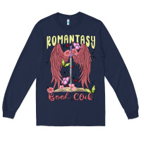Navy romantasy book club Long Sleeve Tee - MaliasSmallBusiness