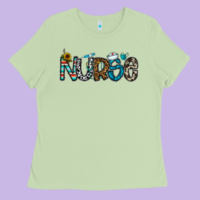 Nurse Ladies Tee Designed By Cowhidedigitalart