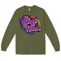 Army Green bad witch Long Sleeve Tee - JahusDesignShop