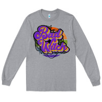 Heather Grey bad witch Long Sleeve Tee - JahusDesignShop