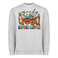 Heather Grey moody before coffee Heavyweight Sweatshirt - MaliasSmallBusiness