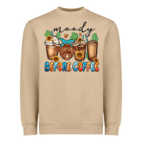 Mushroom moody before coffee Heavyweight Sweatshirt - MaliasSmallBusiness