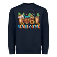 Navy moody before coffee Heavyweight Sweatshirt - MaliasSmallBusiness